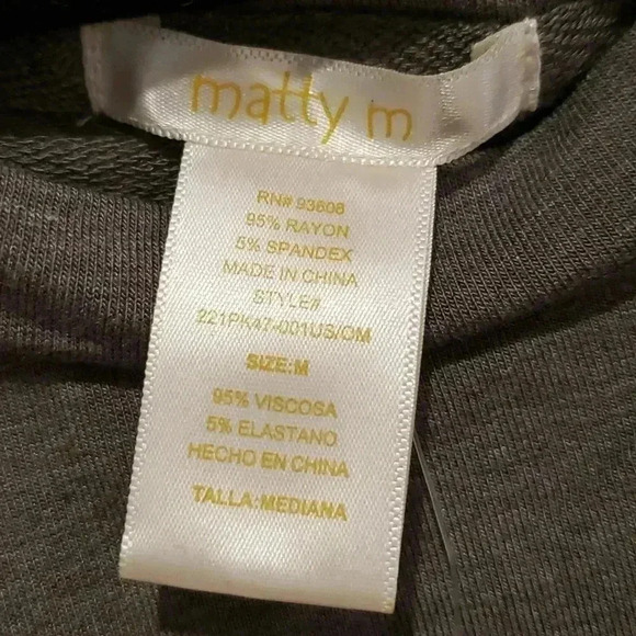 Matty m french terry roll cuff tee - Picture 3 of 5